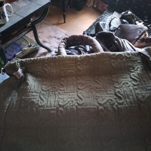 Stylish Olive Green Textured Handbag